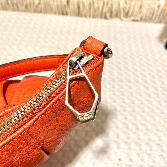 MCM Orange Small 2-way Bag - Picture 8 of 15